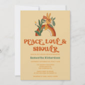 Retro Groovy Bridal Dusche Einladung (Vorderseite)