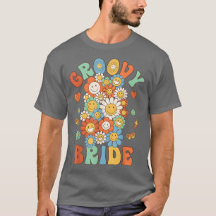 Retro Groovy Bride Groovy Geburtstagsparty Matchin T-Shirt
