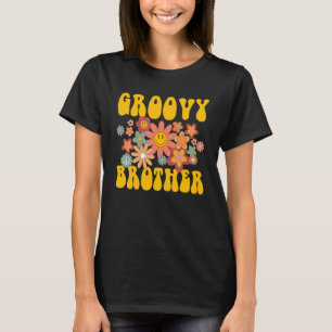 Retro Groovy Brother Matching Family 1. Geburtstag T-Shirt
