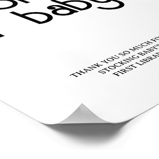 Retro Groovy - Bücher für Babyposter Poster (Ecke)