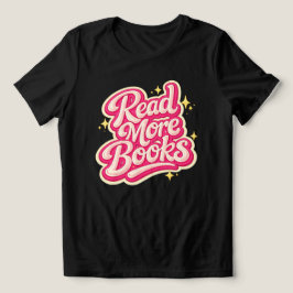Retro Groovy Buchliebhaber-Shirt, Lies Mehr Bücher Tri-Blend Shirt