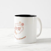 Retro Groovy Chaos Koordinator MAMA Kaffeetasse (VorderseiteRechts)