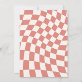 Retro Groovy Christmas Geburtstag Einladung (Rückseite)