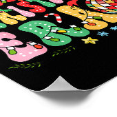 Retro Groovy Christmas In My Christmas Era Xmas Poster (Ecke)