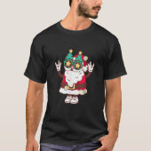 Retro Groovy Christmas Merry Bleibe Bright Hippie T-Shirt (Vorderseite)