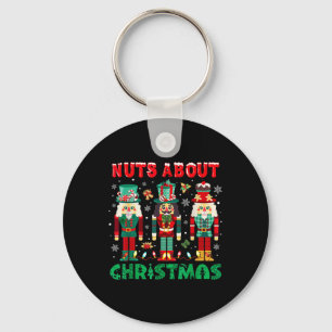Retro Groovy Christmas Nuts Über Christmas Nutcra Schlüsselanhänger