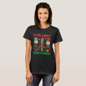 Retro Groovy Christmas Nuts Über Christmas Nutcra T-Shirt (Vorne ganz)