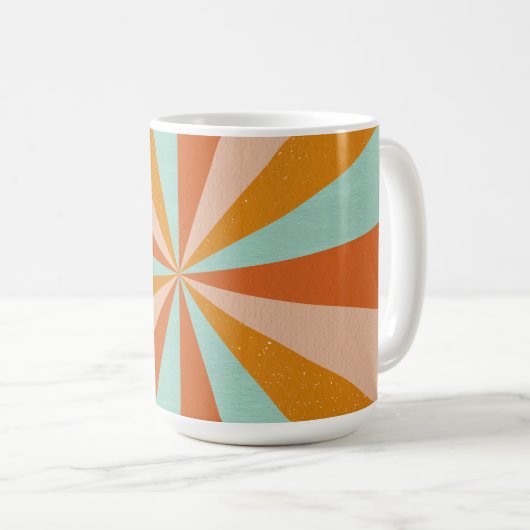 Retro Groovy Coffee Tasse (VorderseiteRechts)