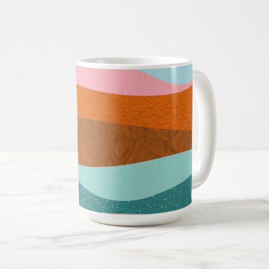 Retro Groovy Coffee Tasse (VorderseiteRechts)