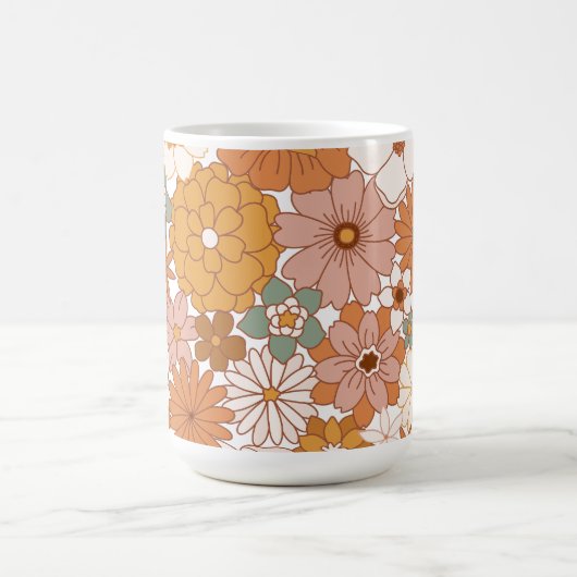 Retro Groovy Coffee Tasse (Mittel)