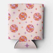 Retro Groovy Colorful Disco Balls Pattern  Dosenkühler (Vorderseite)