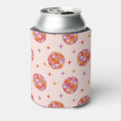 Retro Groovy Colorful Disco Balls Pattern  Dosenkühler (Kanne Rückseite)