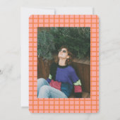 Retro Groovy Colorful High School Graduation Party Einladung (Rückseite)