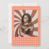 Retro Groovy Colorful High School Graduation Party Einladung (Rückseite)