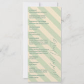 Retro Groovy Colorful Wavy Boho Hochzeitsprogramme (Rückseite)