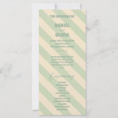 Retro Groovy Colorful Wavy Boho Hochzeitsprogramme (Vorderseite)