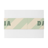 Retro Groovy Colorful Wavy Boho Wedding Einladungsbanderole (Rückseitenbeispiel)