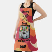 Retro "Groovy Cook One Krass Vater" Muster und Fot Schürze (InSitu)