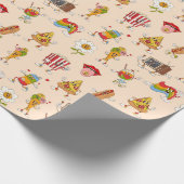Retro Groovy Cool Geschenkpapier (Ecke)