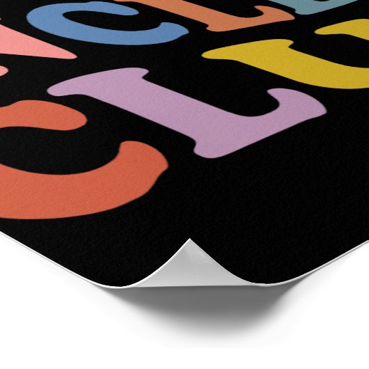 Retro Groovy Cool Uncles Club Smile Face Funny New Poster (Ecke)