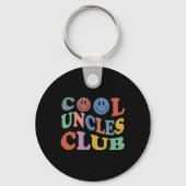 Retro Groovy Cool Uncles Club Smile Face Funny New Schlüsselanhänger (Vorderseite)