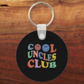Retro Groovy Cool Uncles Club Smile Face Funny New Schlüsselanhänger (Vorderseite)