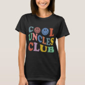 Retro Groovy Cool Uncles Club Smile Face Funny New T-Shirt (Vorderseite)