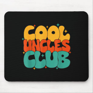 Retro Groovy Coole Onkel Club Lustiger Neuer Onkel Mousepad