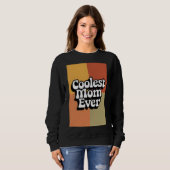 Retro Groovy Coolste Mama je Sweatshirt (Vorne ganz)