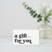 Retro Groovy Coupon Discount Card (Stehend Vorderseite)