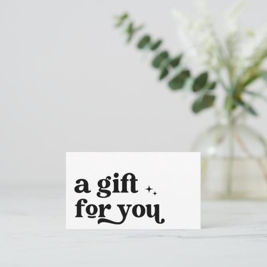 Retro Groovy Coupon Discount Card (Stehend Vorderseite)