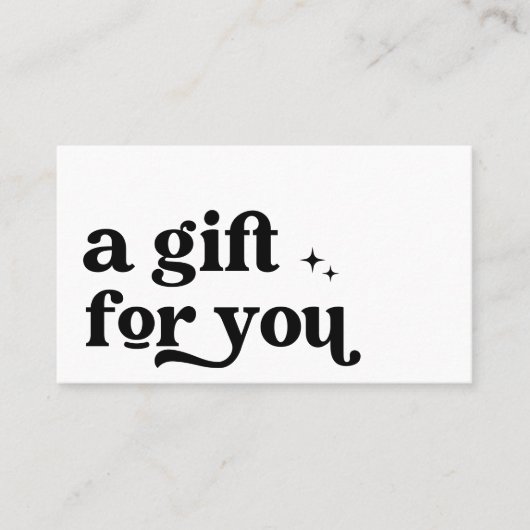 Retro Groovy Coupon Discount Card (Vorderseite)