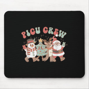 Retro Groovy Cu Krankenschwester Weihnachtsbaum Sc Mousepad
