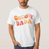retro groovy dada First Birthday Matching T-Shirt (Vorderseite)