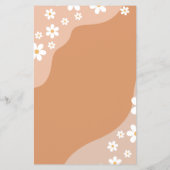 Retro Groovy Daisy Brautparty Game Flyer (Hinten)