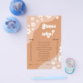 Retro Groovy Daisy Brautparty Game Flyer (Einzeln)