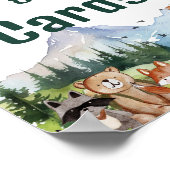 Retro Groovy daisy Flower gift & Card Geburtstag Poster (Ecke)