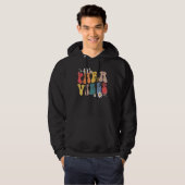 Retro Groovy Daisy Para Vibes First Day of School Hoodie (Vorne ganz)