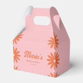 Retro Groovy Daisy Quinceanera Geschenkschachtel (Vorderseite)