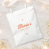 Retro Groovy Daisy Quinceanera Geschenktütchen (Ausgeschnitten)