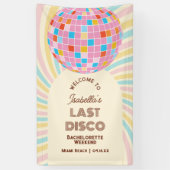 Retro Groovy Disco Bachelorette Banner (Vertikal)