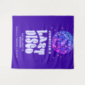 Retro Groovy Disco Bachelorette Wandteppich (Vorderseite (Horizontal))