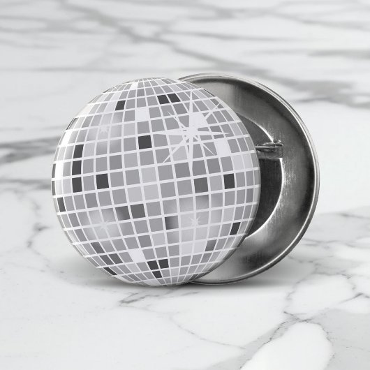 Retro GROOVY Disco Ball Brautparty Button