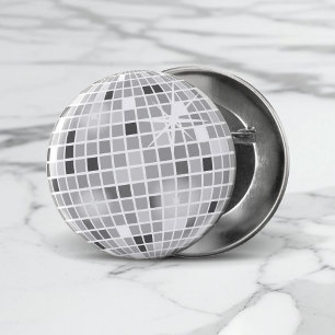 Retro GROOVY Disco Ball Brautparty Button