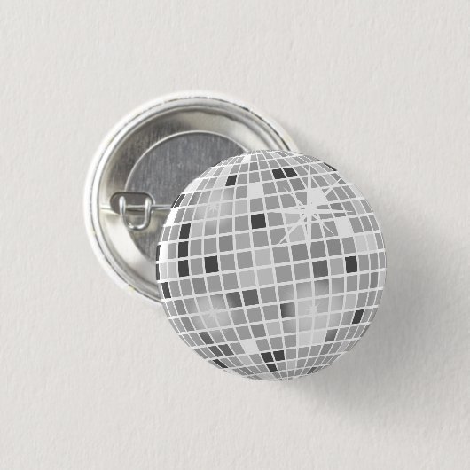 Retro GROOVY Disco Ball Brautparty Button (Vorne & Hinten)
