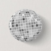 Retro GROOVY Disco Ball Brautparty Button (Vorderseite)