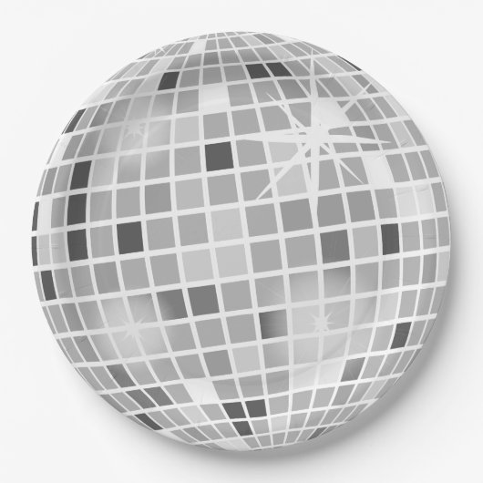 Retro GROOVY Disco Ball Brautparty Pappteller (Vorderseite)