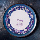 Retro Groovy Disco Bridal Shower Pappteller