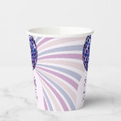 Retro-Groovy-Disco-Junggesellinnenabschied Pappbecher (Links)