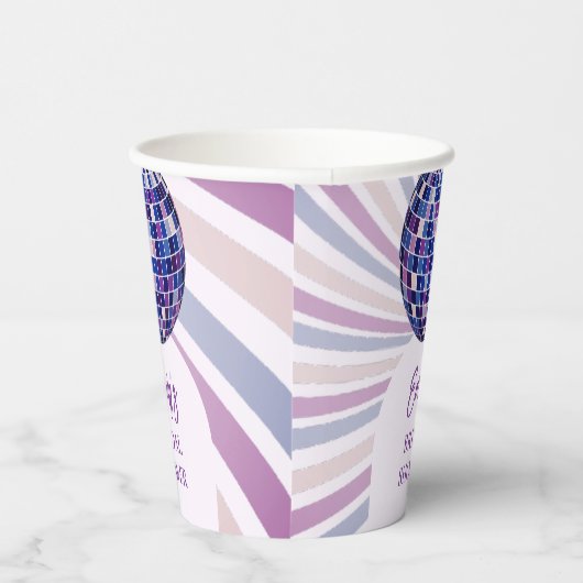 Retro-Groovy-Disco-Junggesellinnenabschied Pappbecher (Rechts)